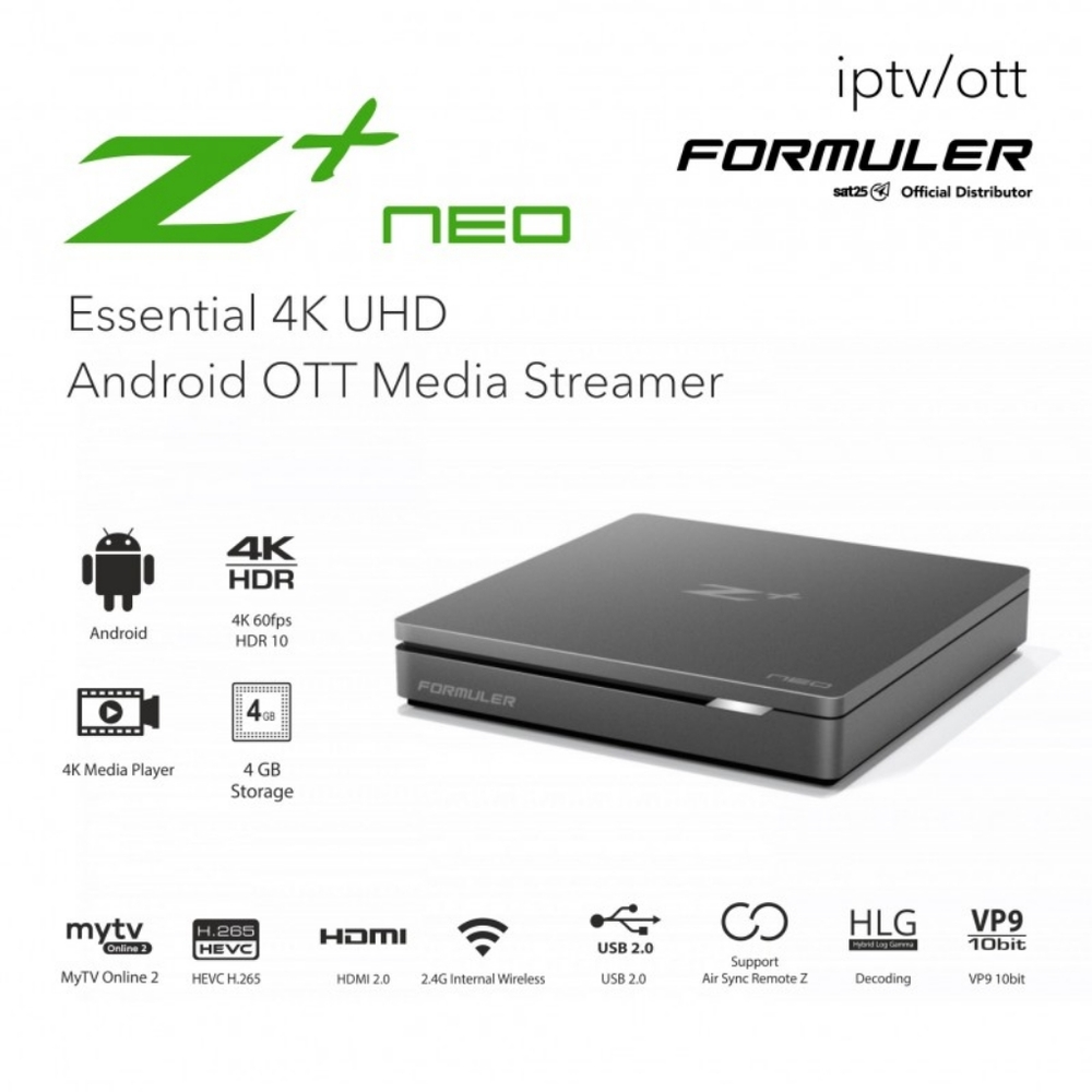 FORMULER Z+ NEO WITH ONE YEAR OTT LIVE TV SERVICE 📺 INCLUDED